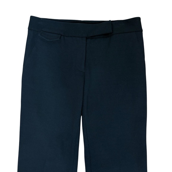 Diane Von Furstenberg Black Flare Pant Size 4 Flap Pockets Pleated Trousers - Picture 9 of 9